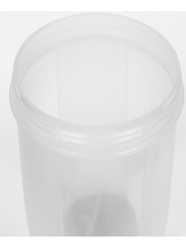 Шейкер спортивный для коктейлей, спортивного питания, 500 мл, Power, 18.5 х 11 см, серый