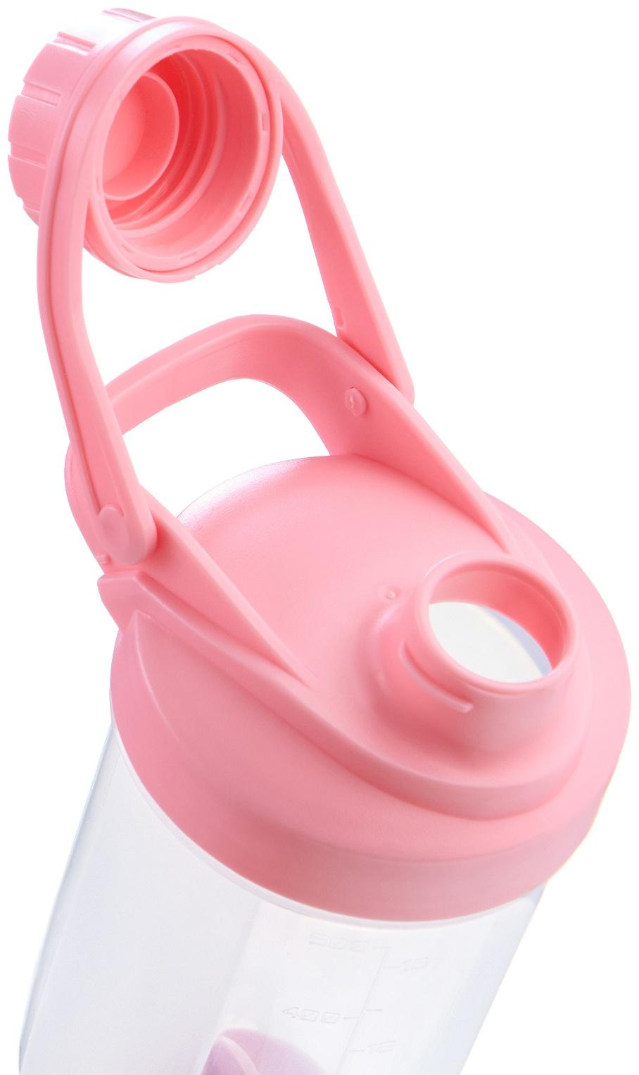 Шейкер спортивный для коктейлей, спортивного питания, 500 мл, Power, 18.5 х 11 см