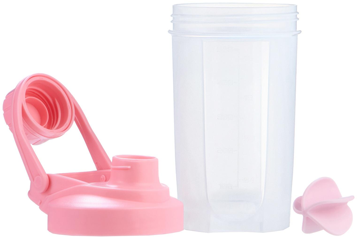 Шейкер спортивный для коктейлей, спортивного питания, 500 мл, Power, 18.5 х 11 см