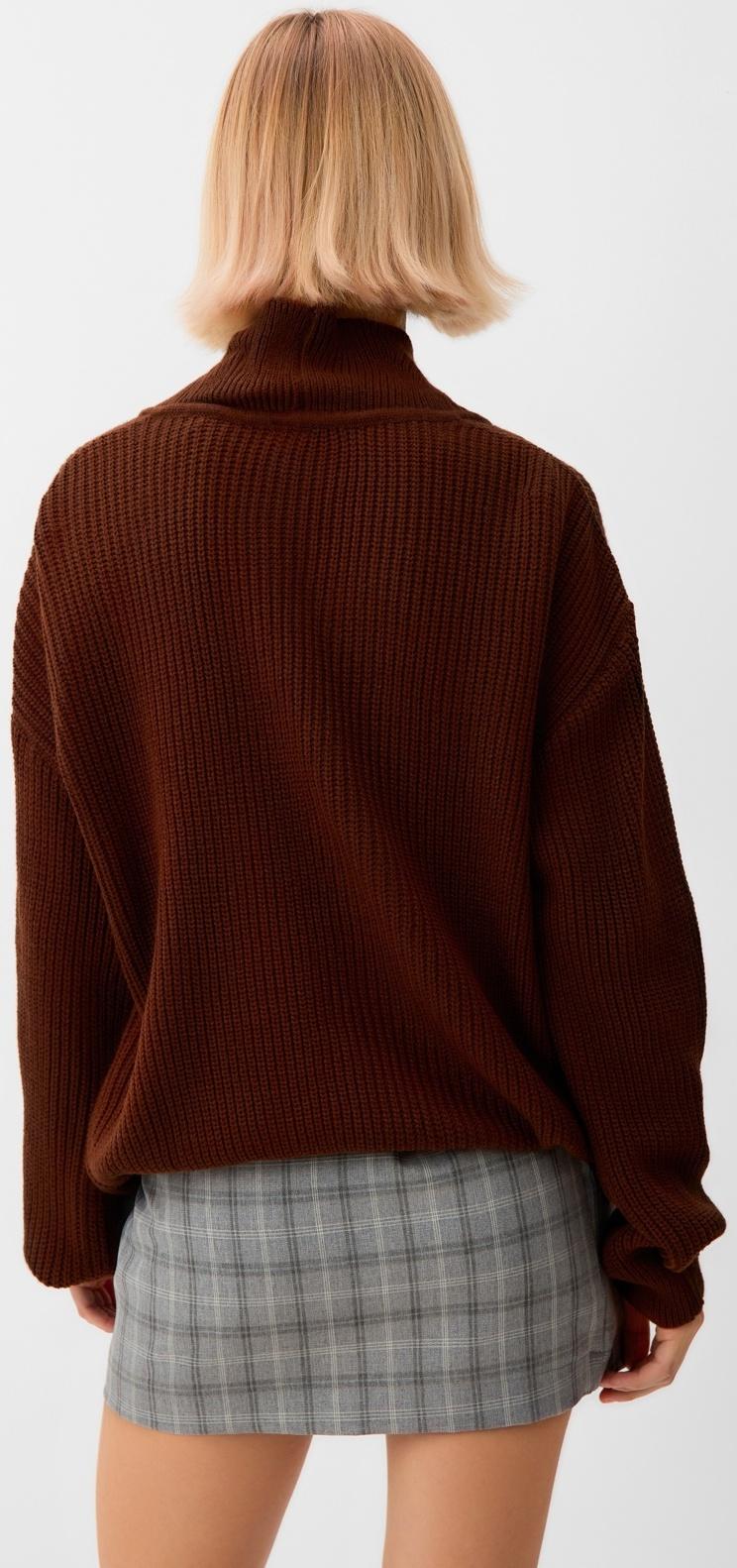 Кардиган на пуговицах женский MINAKU: Casual Collection, шоколад, размер 50