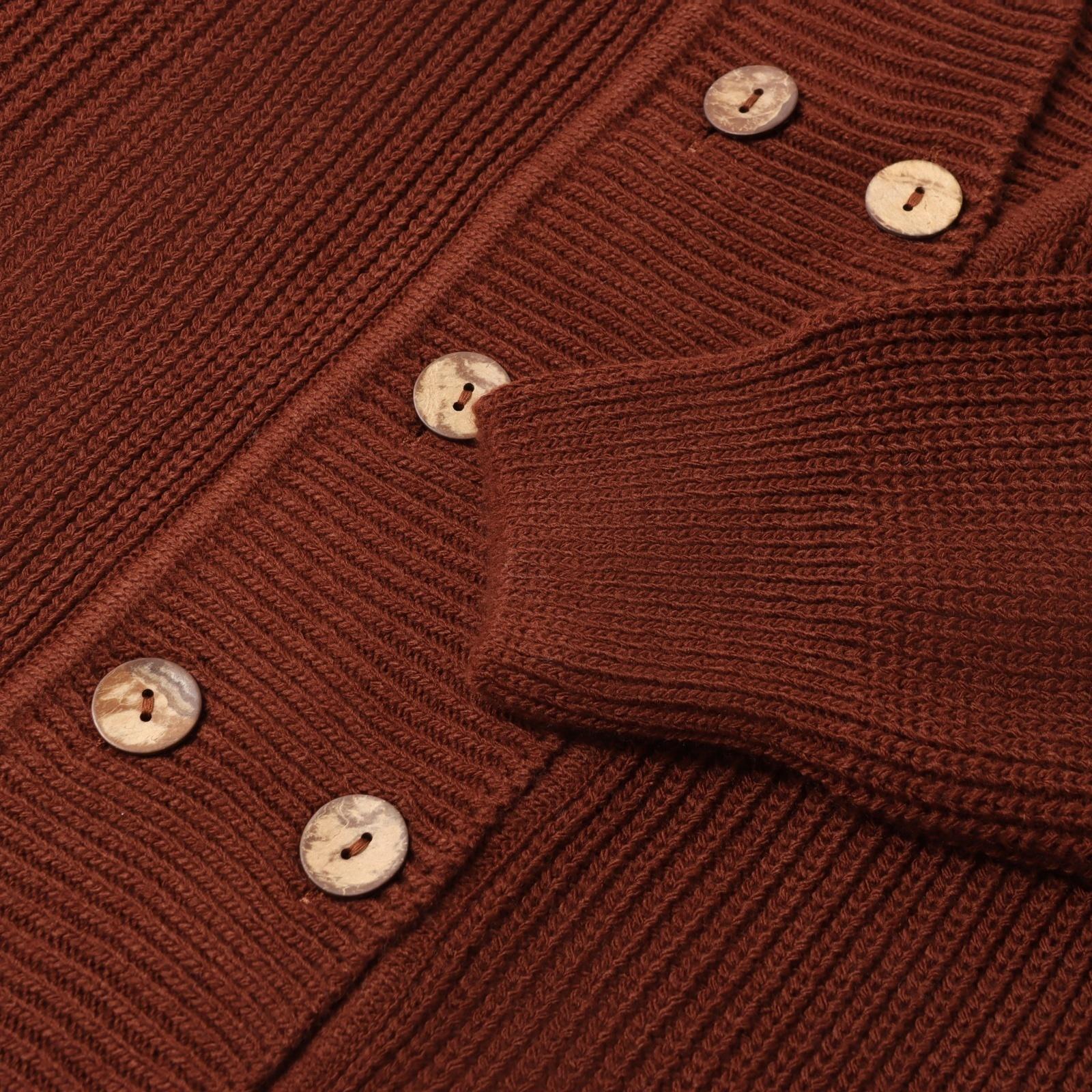 Кардиган на пуговицах женский MINAKU: Casual Collection, шоколад, размер 50