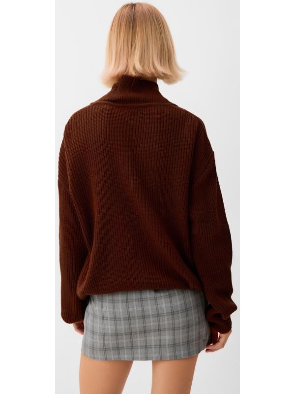 Кардиган на пуговицах женский MINAKU: Casual Collection, шоколад, размер 50