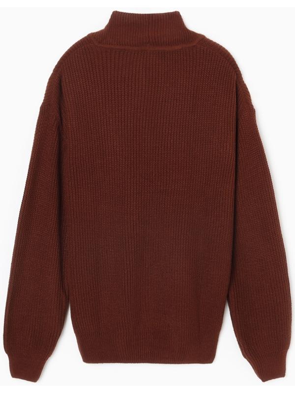 Кардиган на пуговицах женский MINAKU: Casual Collection, шоколад, размер 50