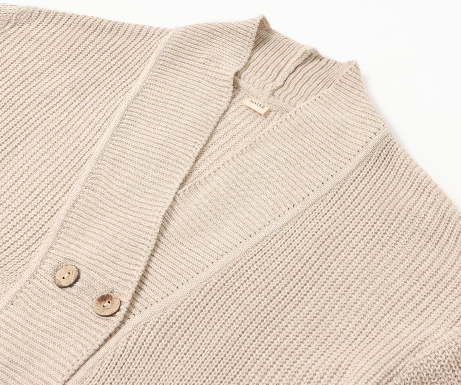 Кардиган на пуговицах женский MINAKU: Casual Collection, бежевый, размер 44
