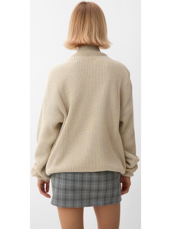 Кардиган на пуговицах женский MINAKU: Casual Collection, бежевый, размер 44