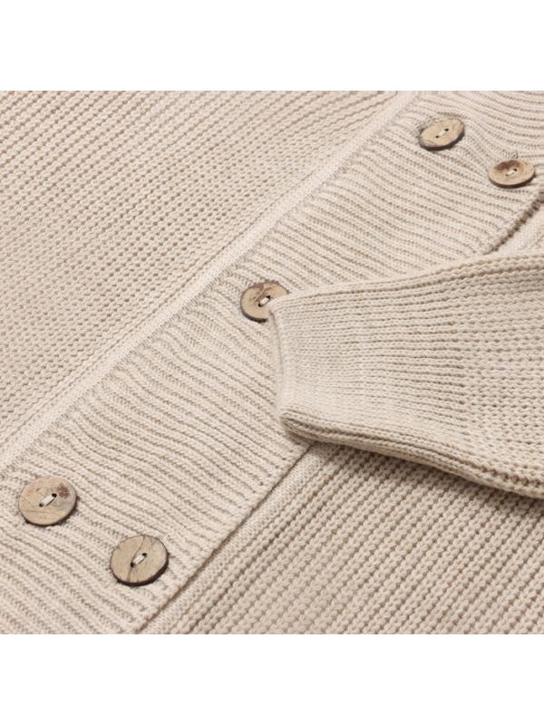 Кардиган на пуговицах женский MINAKU: Casual Collection, бежевый, размер 44