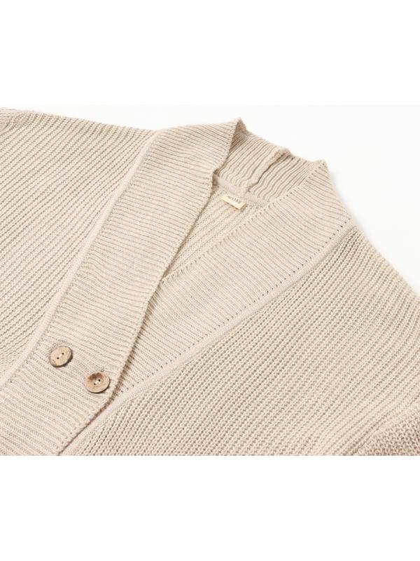 Кардиган на пуговицах женский MINAKU: Casual Collection, бежевый, размер 50
