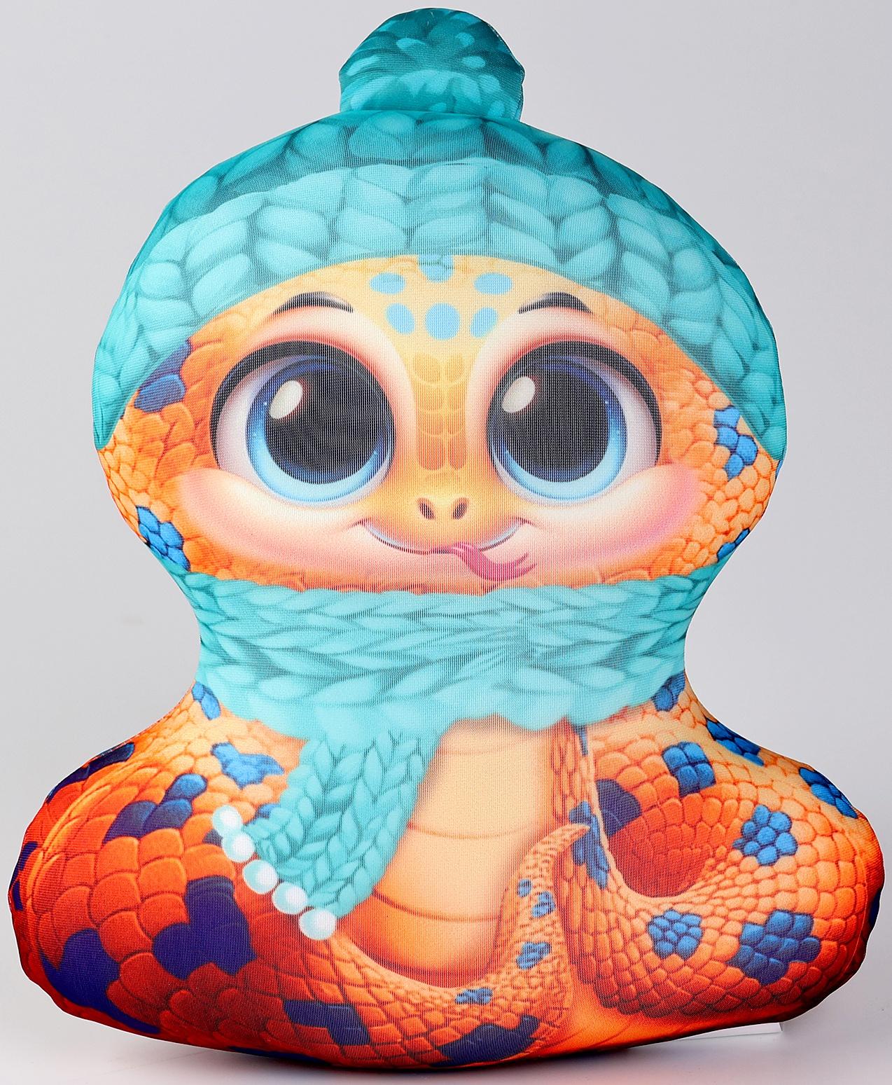 Антистресс игрушка «Змея пятнистая в шапке»