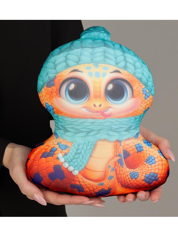 Антистресс игрушка «Змея пятнистая в шапке»