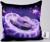 Подушка декоративная антистресс «Змея», фиолетовая