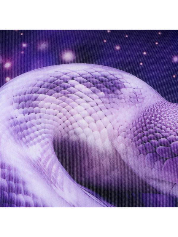 Подушка декоративная антистресс «Змея», фиолетовая