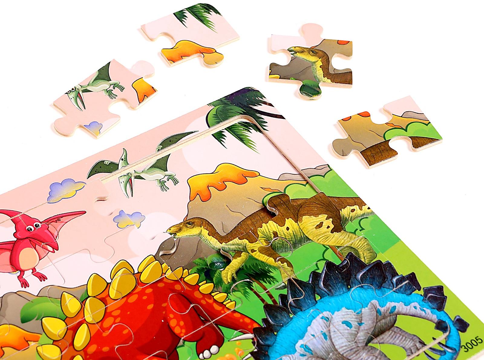 Пазл «Динозавры», 30 деталей