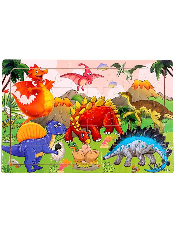 Пазл «Динозавры», 30 деталей