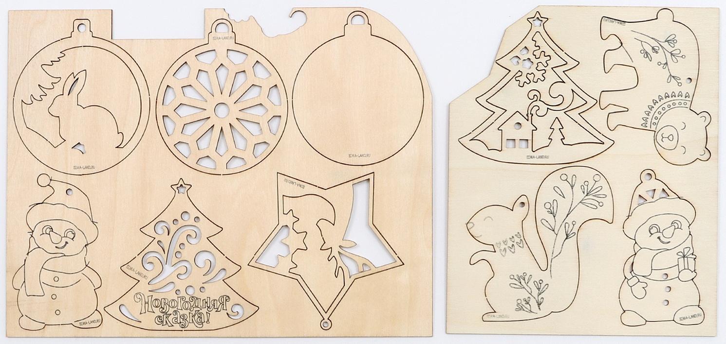 Адвент - календарь на новый год своими руками «Роспись по дереву», набор для творчества