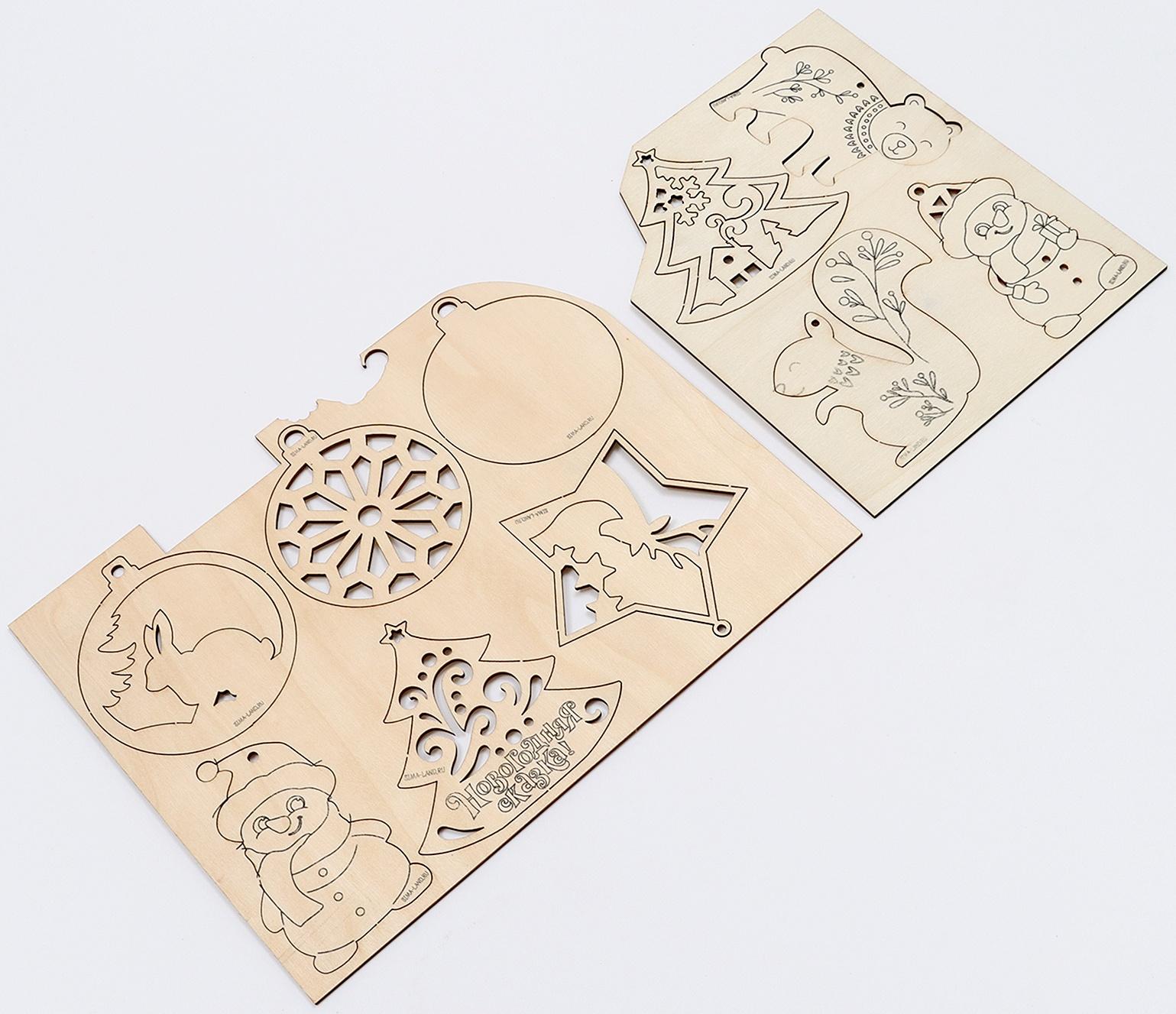 Адвент - календарь на новый год своими руками «Роспись по дереву», набор для творчества