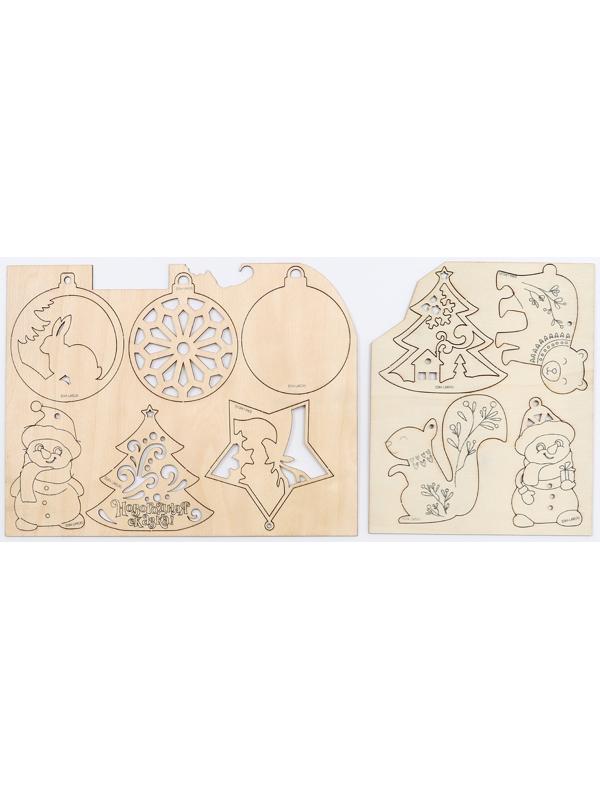 Адвент - календарь на новый год своими руками «Роспись по дереву», набор для творчества