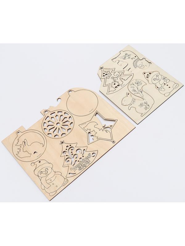 Адвент - календарь на новый год своими руками «Роспись по дереву», набор для творчества