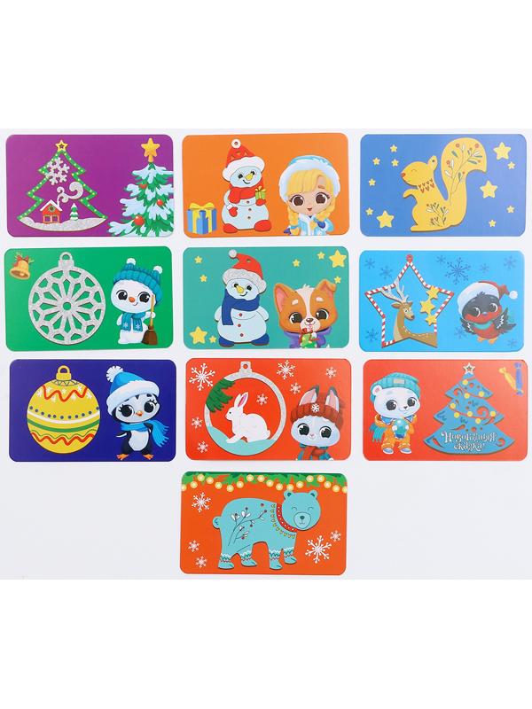 Адвент - календарь на новый год своими руками «Роспись по дереву», набор для творчества