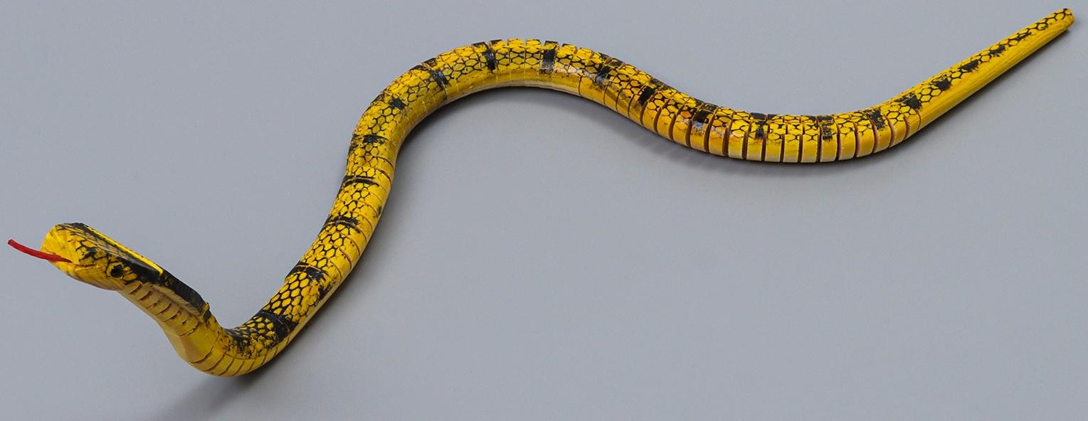 Деревянная игрушка «Змея Кобра», 60×2×2 см