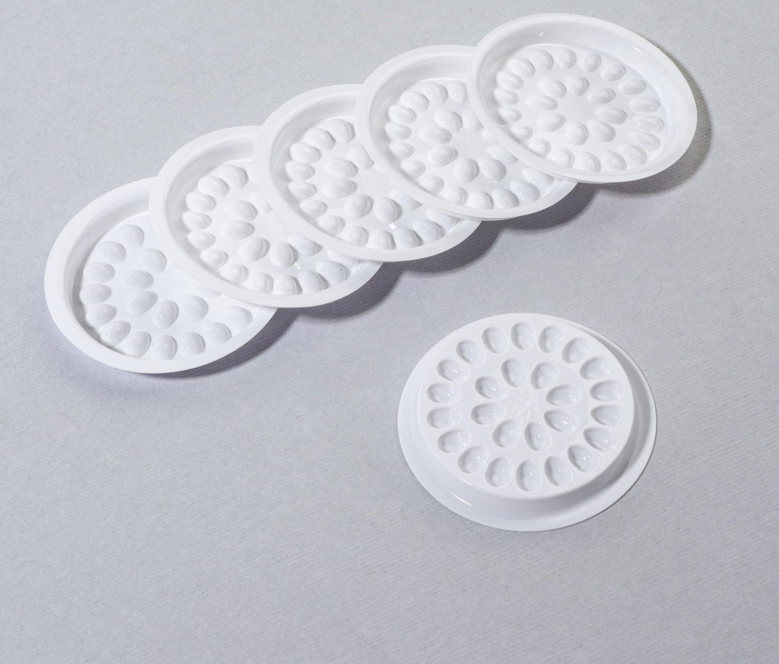 Лунки для смешивания клея, набор - 40 шт, 4,8 × 0,5 см, цвет белый