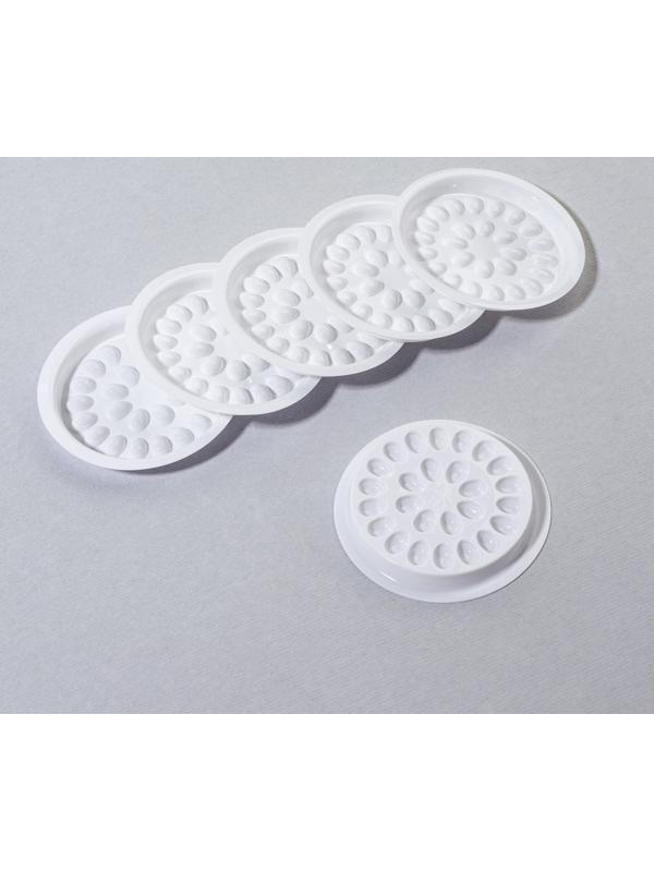 Лунки для смешивания клея, набор - 40 шт, 4,8 × 0,5 см, цвет белый