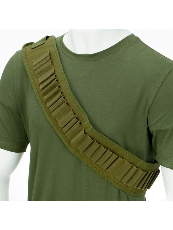 Патронташ охотничий, нейлон 1000d, на 30 патронов, хаки