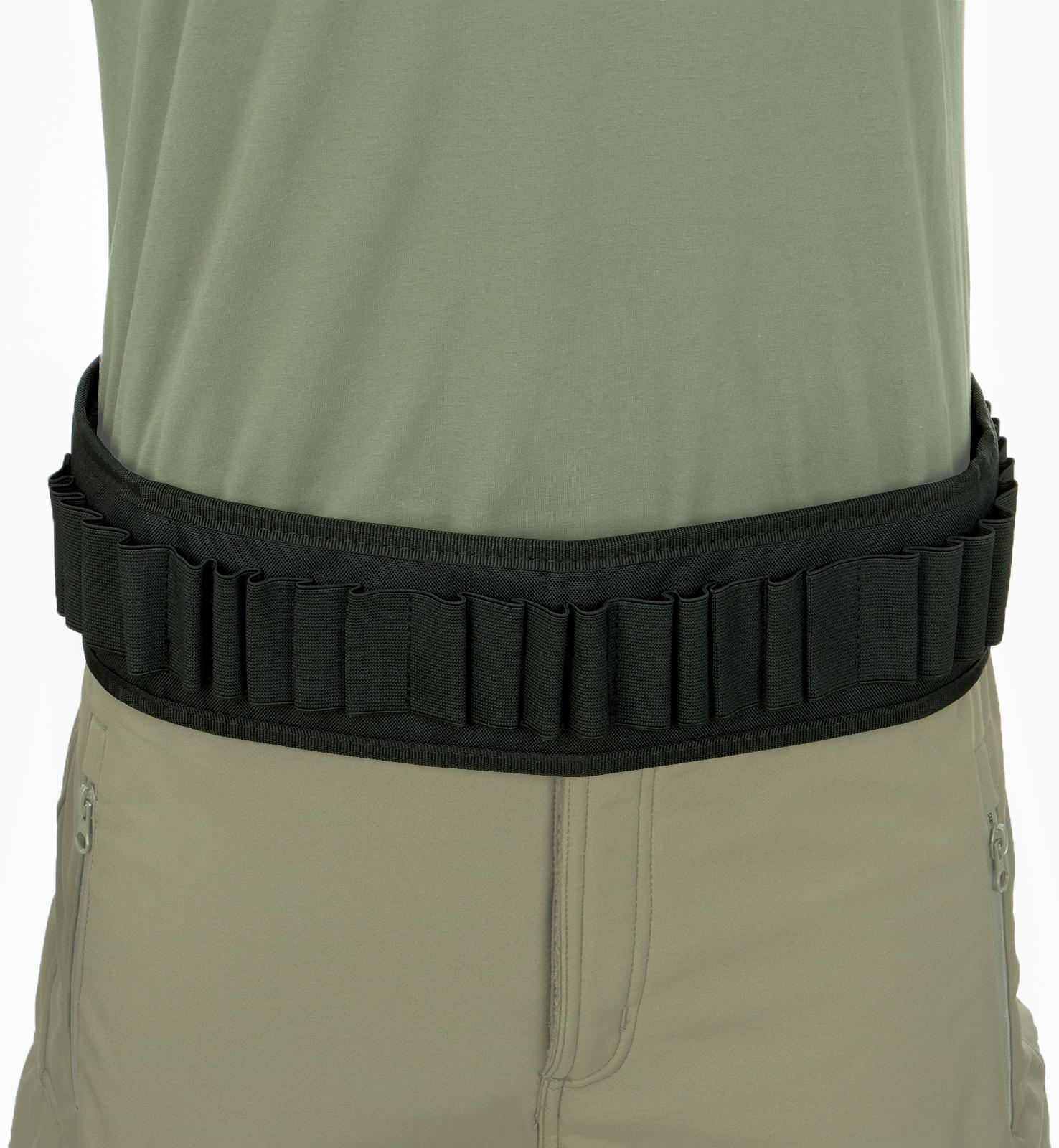 Патронташ охотничий, нейлон 1000d, на 30 патронов, черный