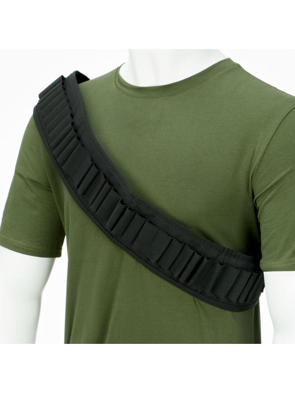 Патронташ охотничий, нейлон 1000d, на 30 патронов, черный