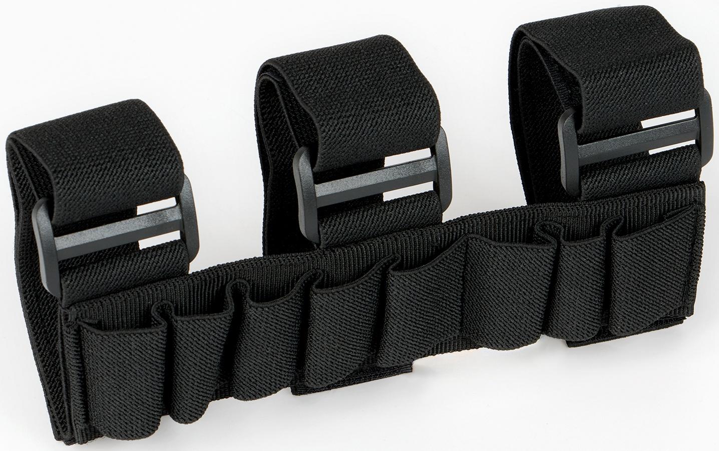 Патронташ охотничий на руку, нейлон, на 8 патронов, черный