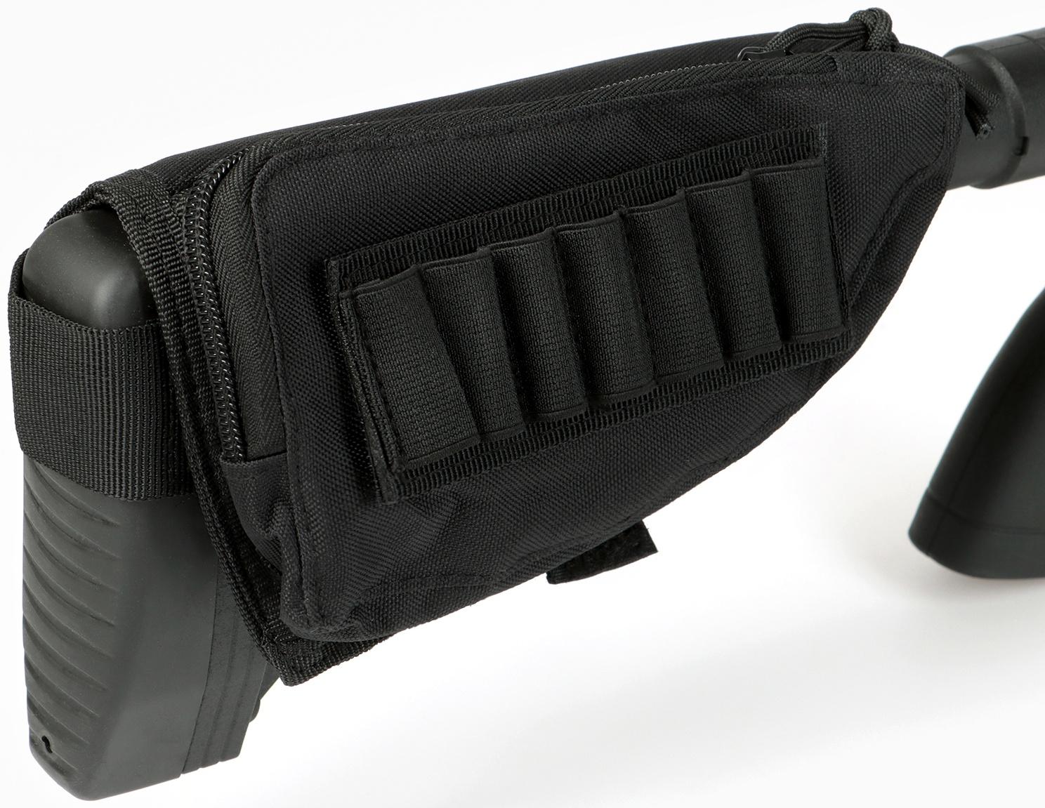 Патронташ на приклад, нейлон 1000d, черный