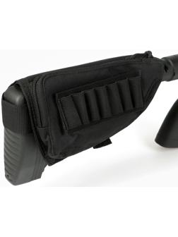 Патронташ на приклад, нейлон 1000d, черный