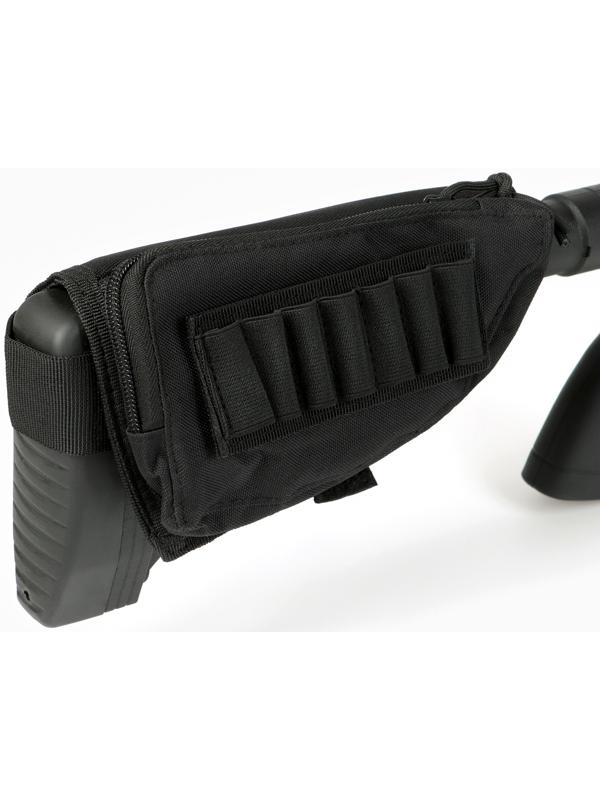 Патронташ на приклад, нейлон 1000d, черный