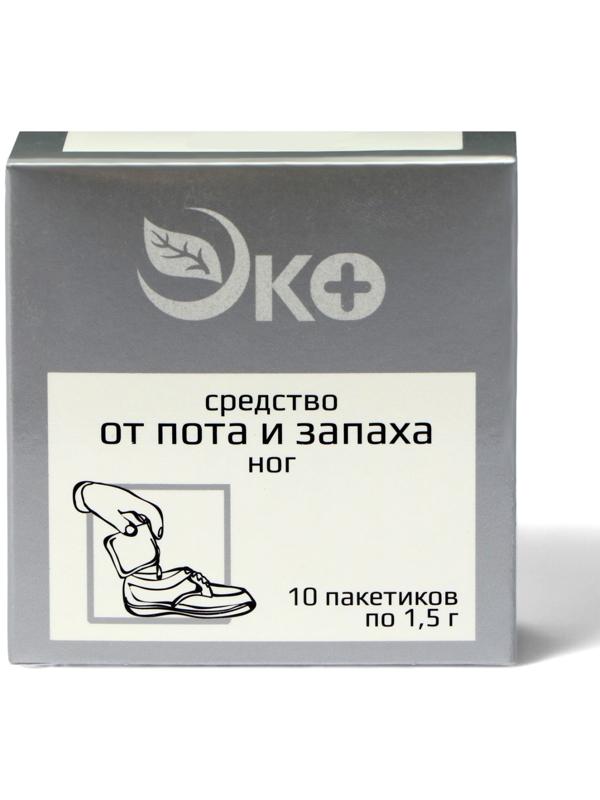 Средство от пота и запаха ног Экотекс, 10 пакетиков по 1,5 г, 2 набора
