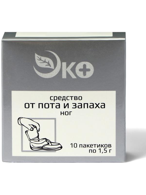 Средство от пота и запаха ног Экотекс, 10 пакетиков по 1,5 г, 3 набора