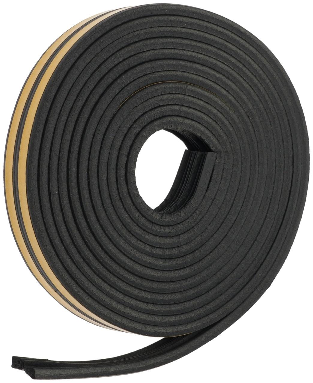 Уплотнитель резиновый ТУНДРА, профиль E, размер 4×9 мм, черный, в упаковке 6 м