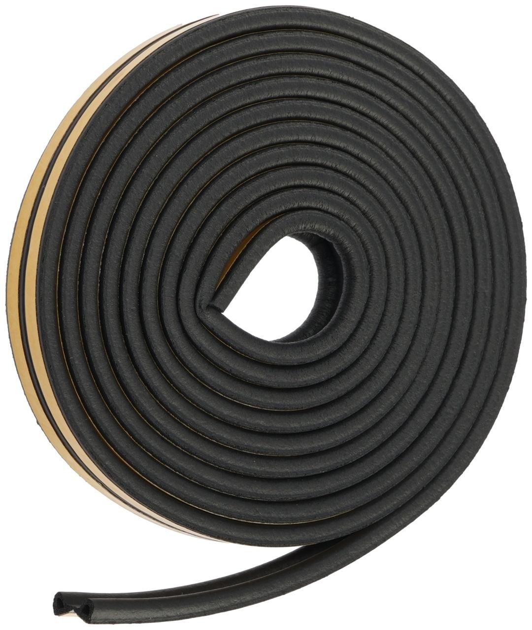 Уплотнитель резиновый ТУНДРА, профиль P, размер 5.5×9 мм, черный, в упаковке 6 м