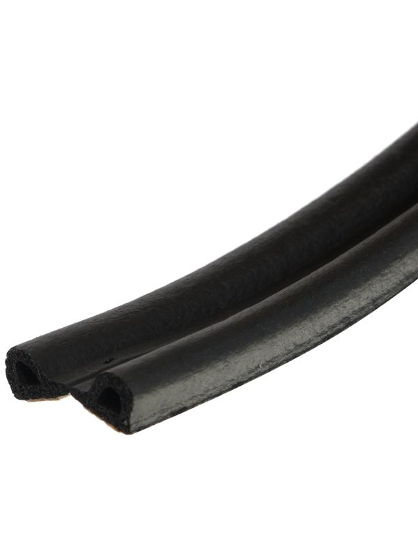 Уплотнитель резиновый ТУНДРА, профиль P, размер 5.5×9 мм, черный, в упаковке 6 м