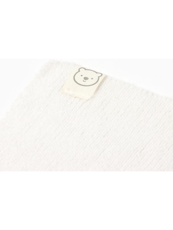 Комплект вязаный: шапка, шарф, варежки (1-3 года), молочный