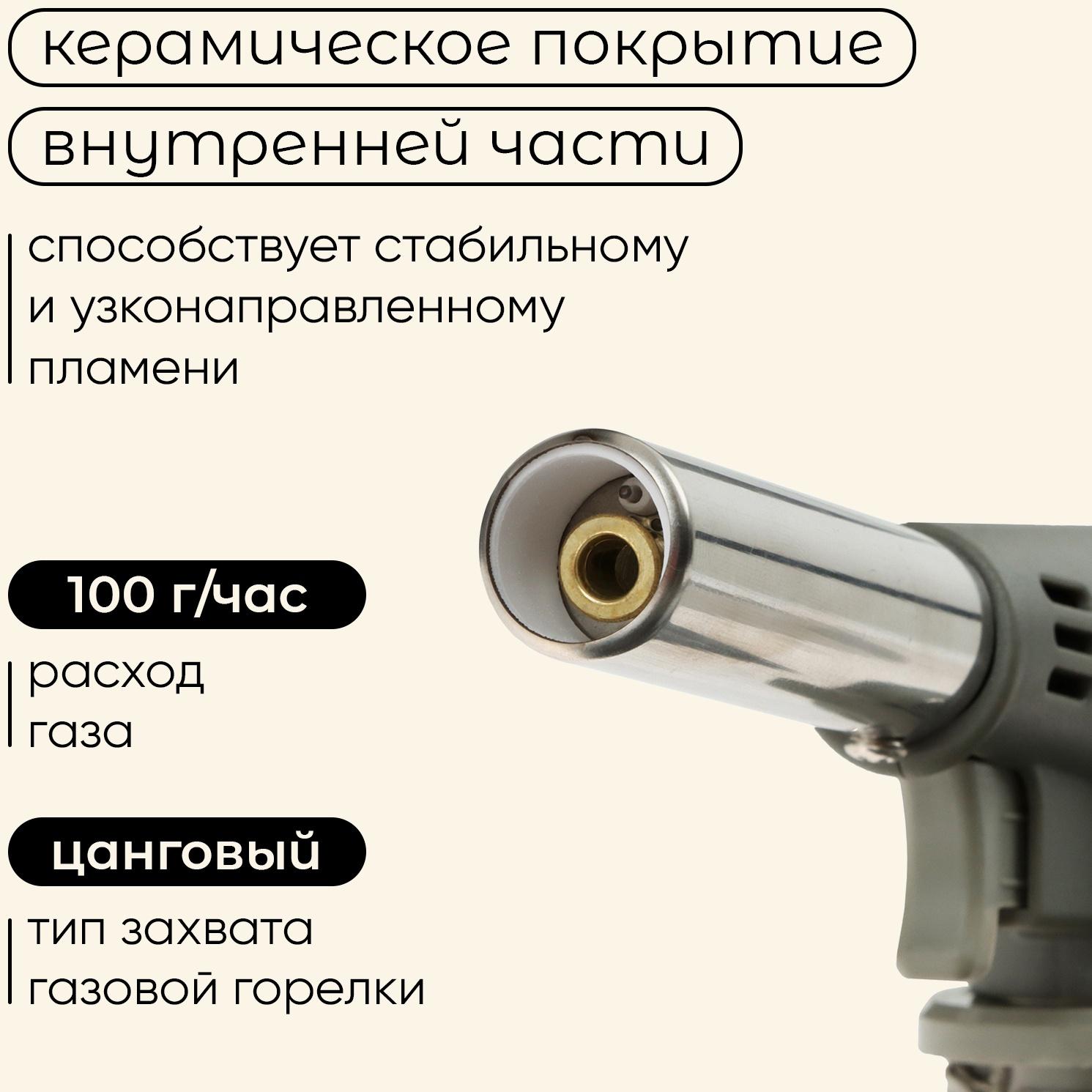 Горелка газовая maclay 920, с пьезоподжигом