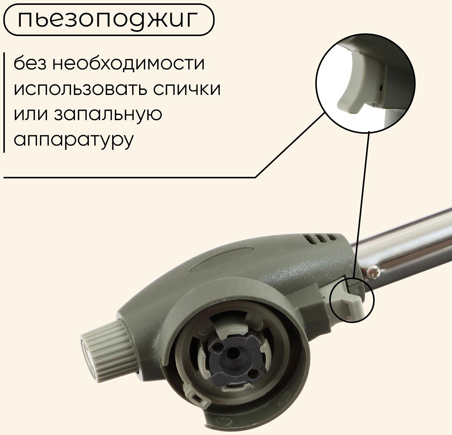 Горелка газовая maclay 915, с пьезоподжигом