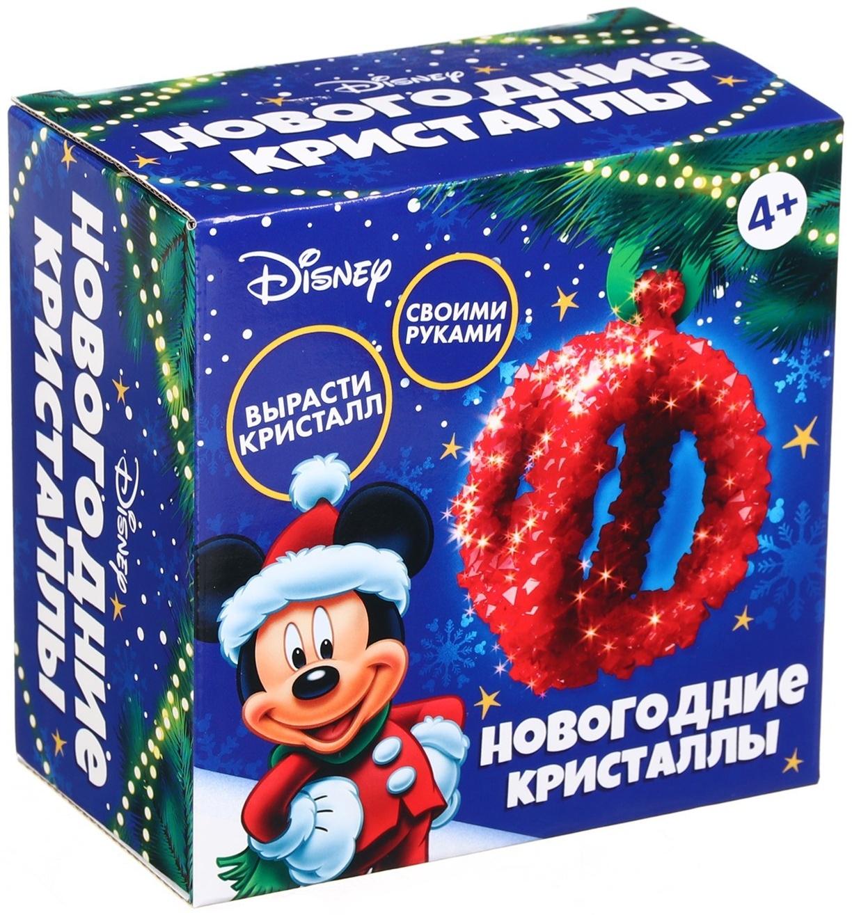 Выращивание новогоднего кристалла «DISNEY. Микки Маус», набор для опытов