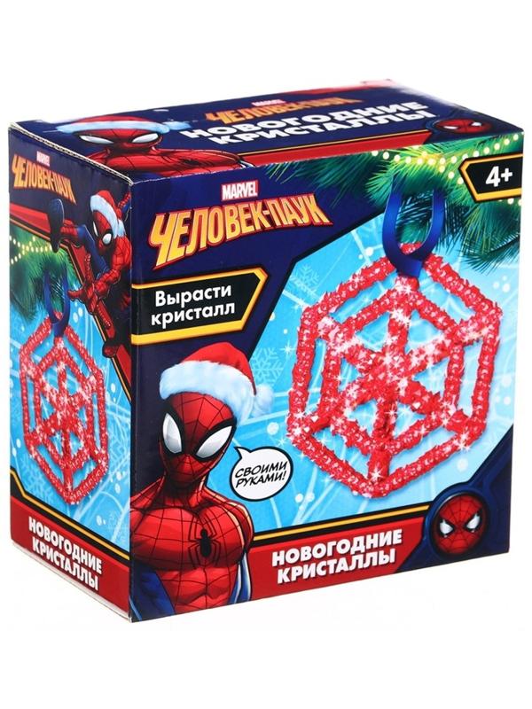 Выращивание новогоднего кристалла «MARVEL. Человек-Паук», набор для опытов