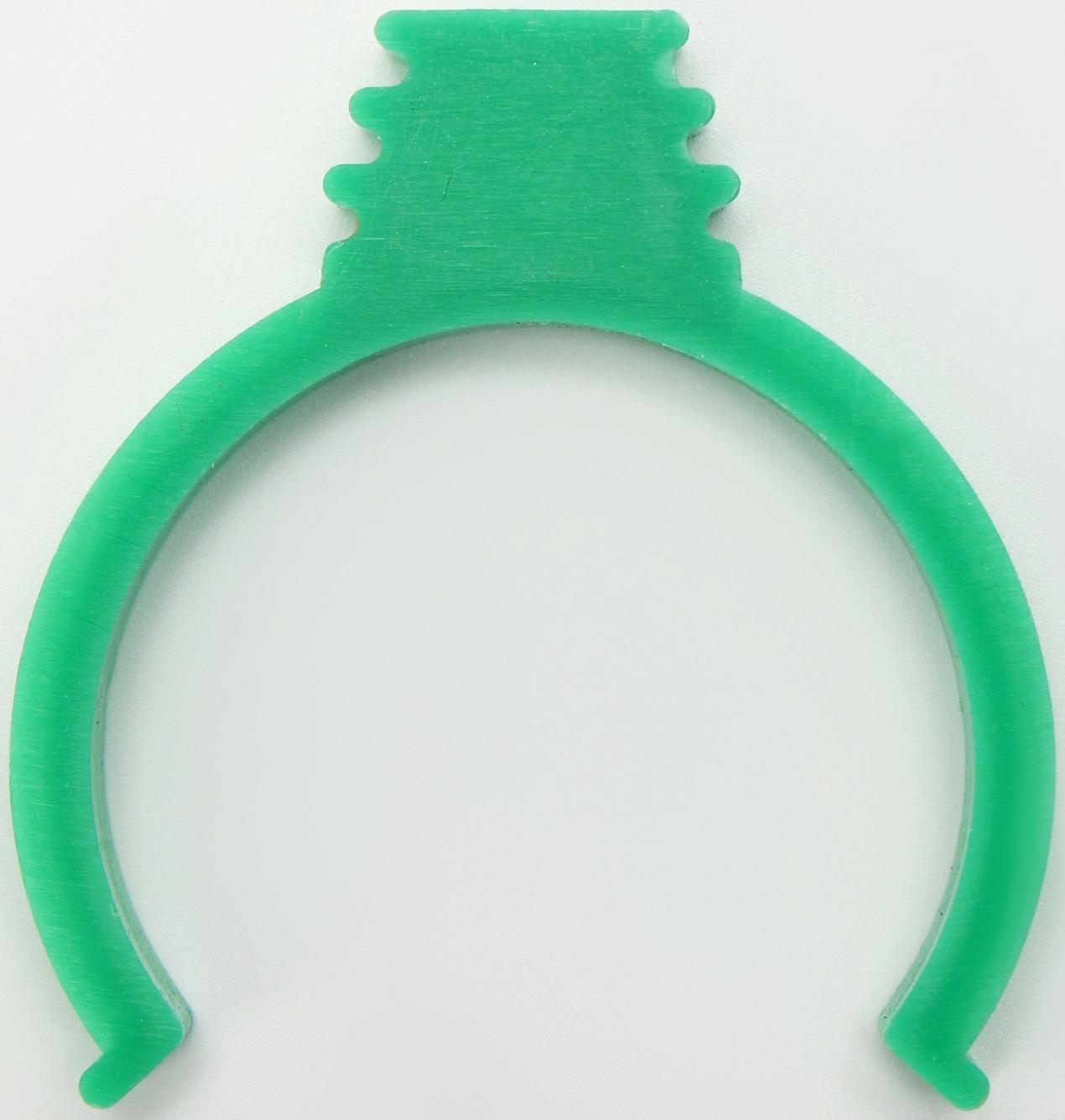 Поилка/кормушка для птиц 10,5 х 3,5 см, 90 мл, зелёная