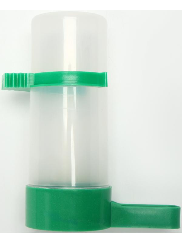 Поилка/кормушка для птиц 10,5 х 3,5 см, 90 мл, зелёная