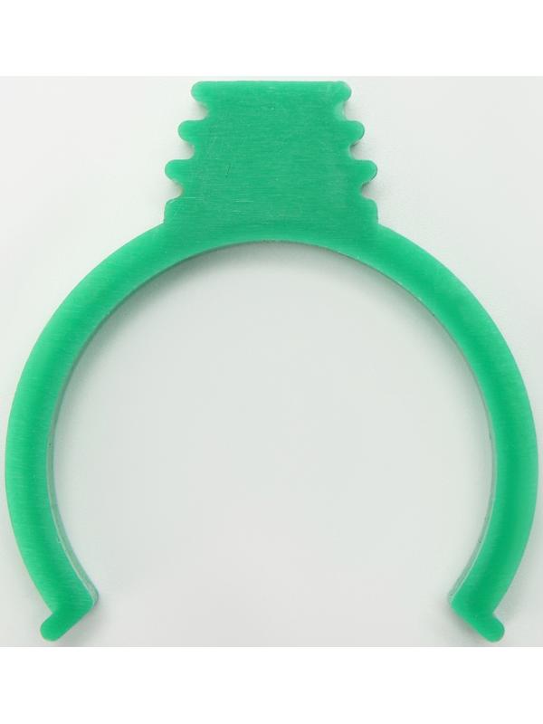 Поилка/кормушка для птиц 10,5 х 3,5 см, 90 мл, зелёная