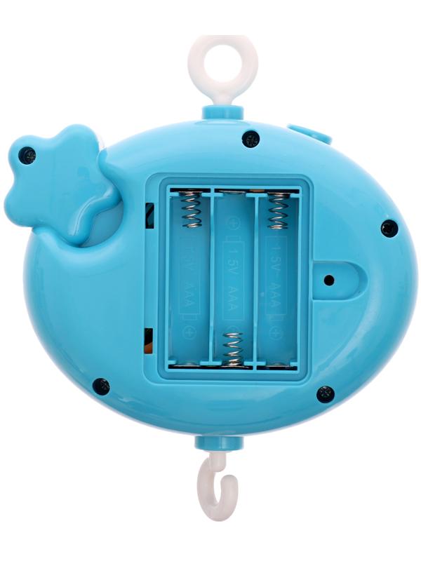 Музыкальный мобиль «Волшебные сны», русская озвучка, проекция, цвет голубой