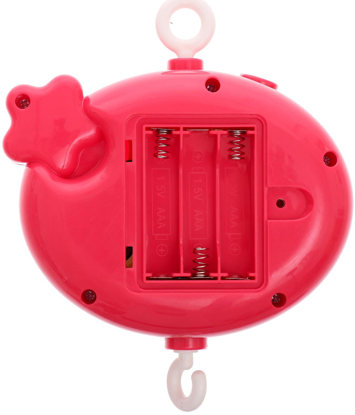 Музыкальный мобиль «Волшебные сны», русская озвучка, проекция, цвет розовый