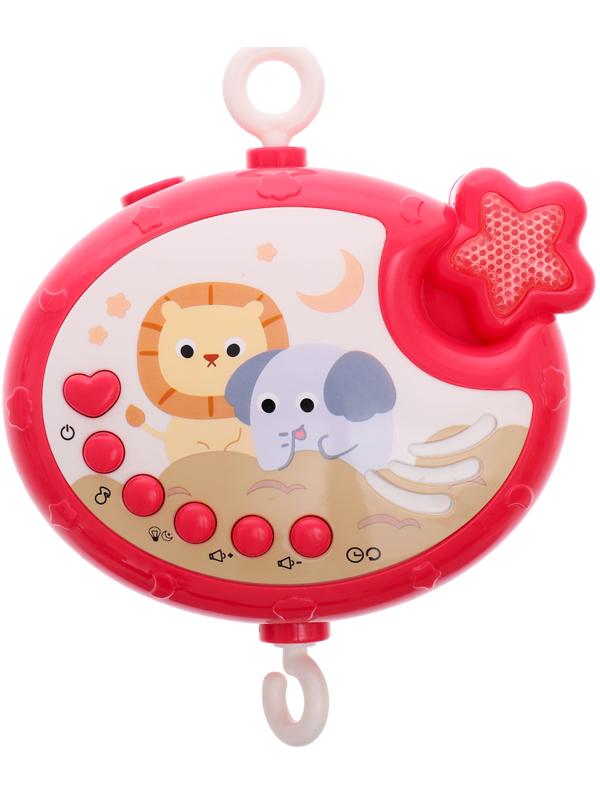 Музыкальный мобиль «Волшебные сны», русская озвучка, проекция, цвет розовый