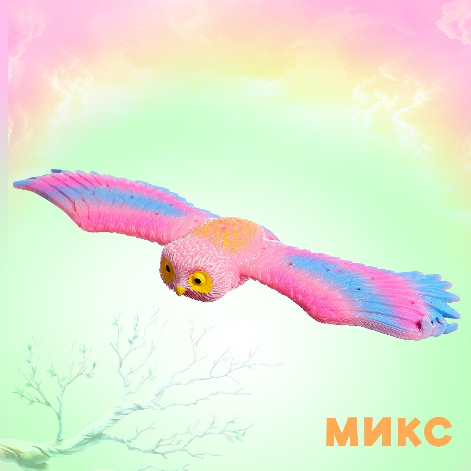 Фигурка птицы «Сова», шлёпающий браслет, МИКС