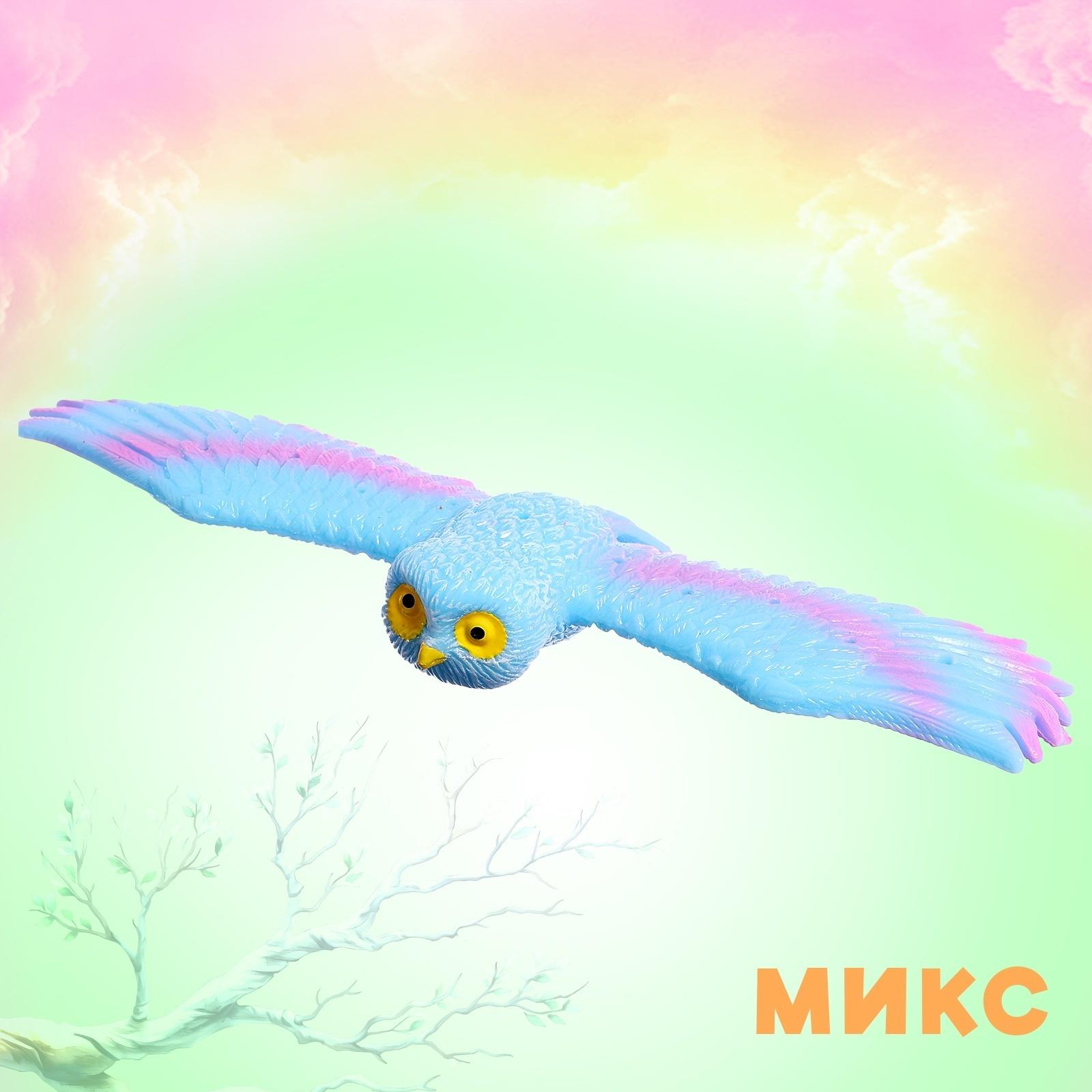 Фигурка птицы «Сова», шлёпающий браслет, МИКС